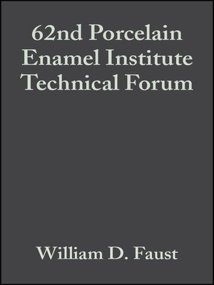 cover image of 62nd Porcelain Enamel Institute Technical Forum